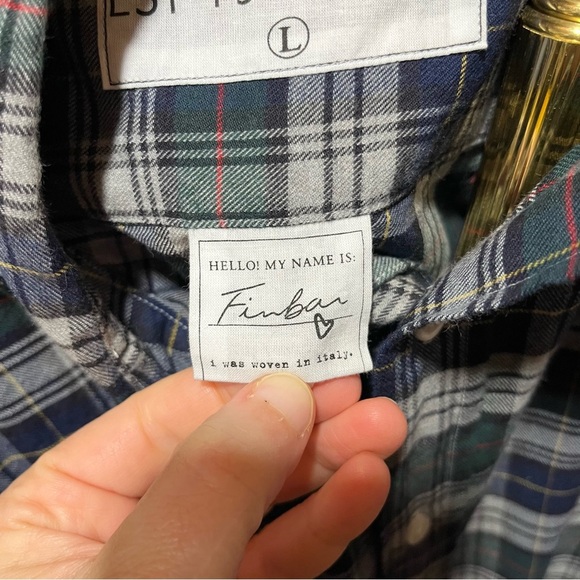 Frank And Eileen Men's Finbar Blue Plaid Button Down Shirt - Picture 10 of 13